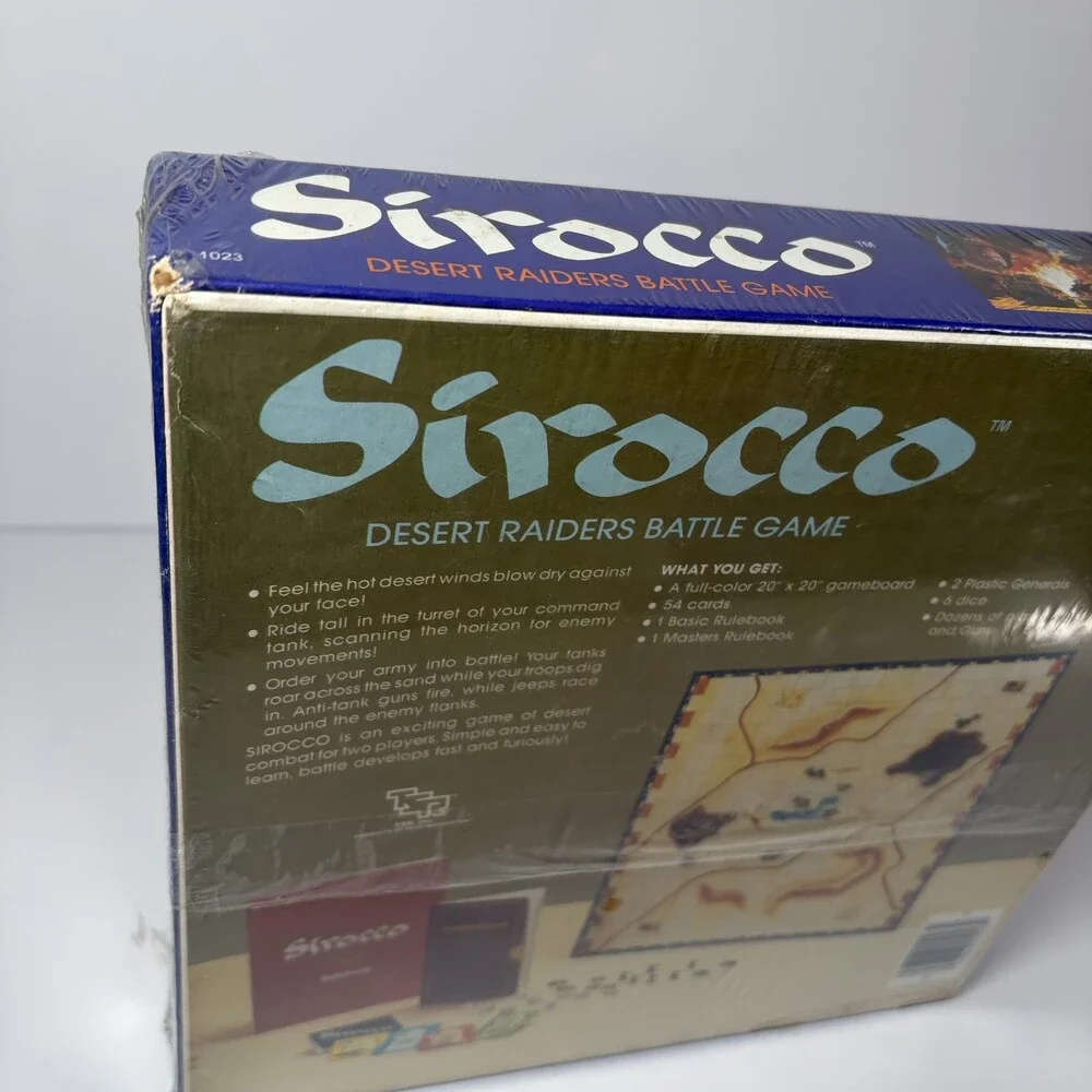 Vintage TSR Sirocco Desert Raiders Battle Game NOS Sealed New 1985 War Strategy
